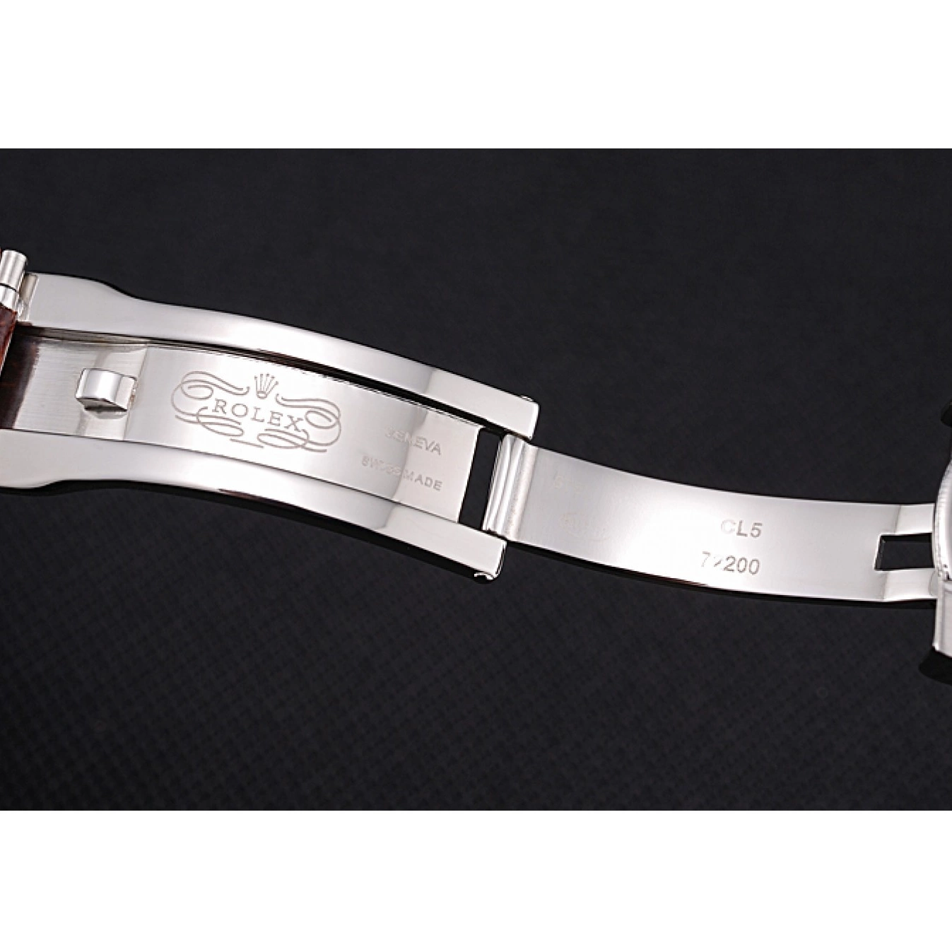 Best AAA Replica Sites White Stainless Steel Brown Case Strap Dial Rolex Daytona Leather 0530